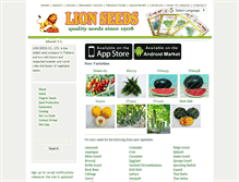 Tablet Screenshot of lionseeds.com